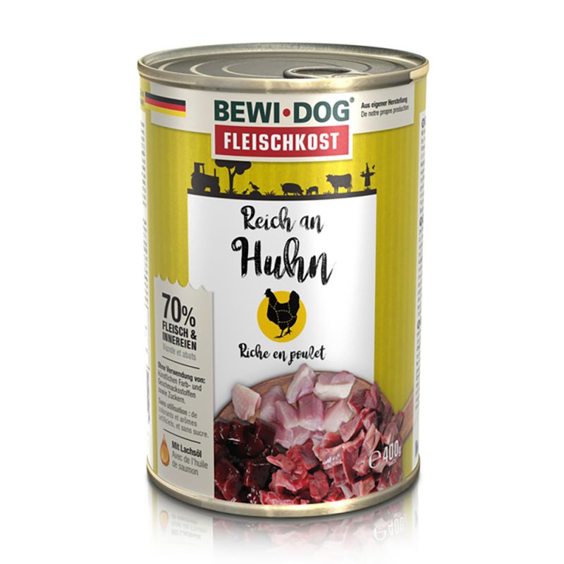 Bewi Dog Fleischkost Reich an Huhn